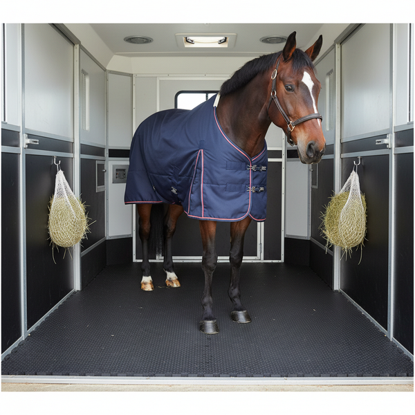 Heavy Duty Rubber Horse Stable Mat - 6ft x 4ft Premium Equestrian Flooring
