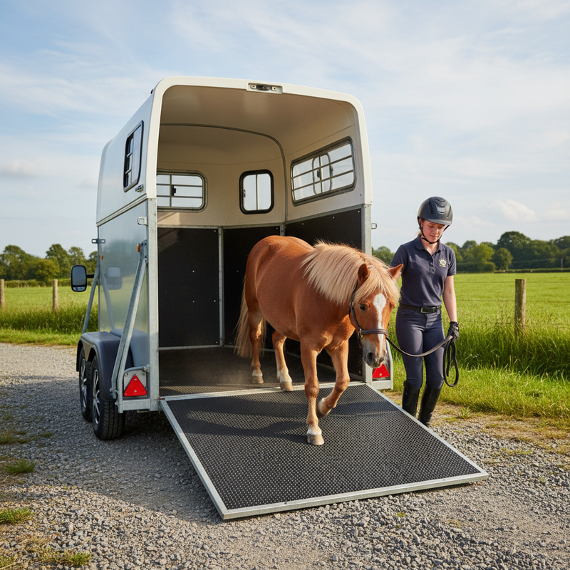 Heavy Duty Rubber Horse Stable Mat - 6ft x 4ft Premium Equestrian Flooring