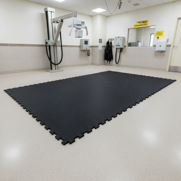 Heavy Duty Rubber Horse Stable Mat - 6ft x 4ft Premium Equestrian Flooring