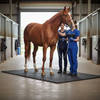 Heavy Duty Rubber Horse Stable Mat - 6ft x 4ft Premium Equestrian Flooring