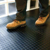 Non Slip Rubber Flooring Rolls Studded Dot Penny Pattern Heavy Duty