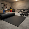 MatPro Jet Black Rubber Gym Mat Roll — product overview