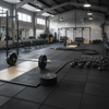 MatPro Konnecta Velvet Black Premium Self-Locking Gym Tiles 20mm — close-up texture detail