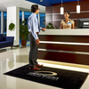 Custom logo mat in corporate reception area