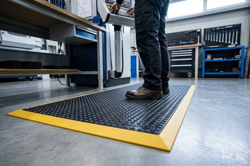 ErgoStand Pro Anti-Fatigue Mat | Bubble Top Design | Industrial Standing Comfort UK