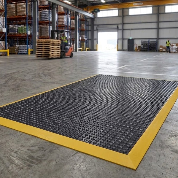 ErgoStand Pro Anti-Fatigue Mat | Bubble Top Design | Industrial Standing Comfort UK