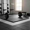 MatPro 30mm Heavy Duty Rubber Gym Floor Tile in home gym setting