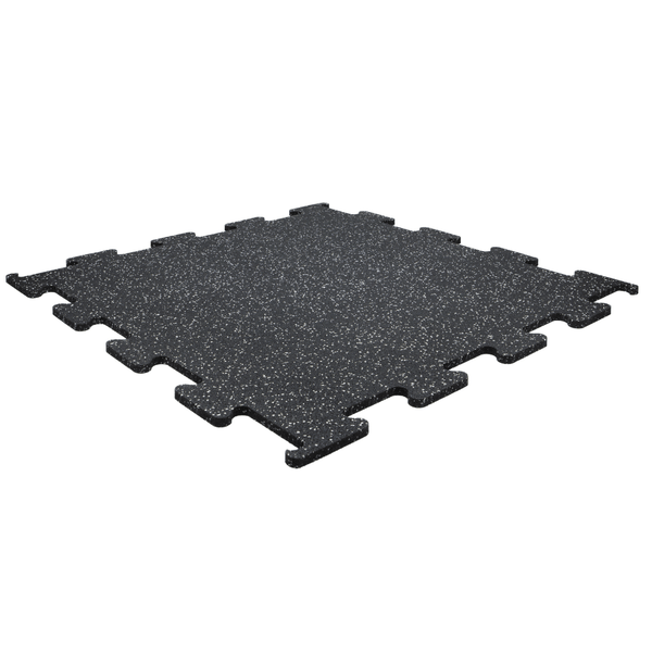 Grey Fleck Puzzle Interlocking Gym Flooring Mat 10mm