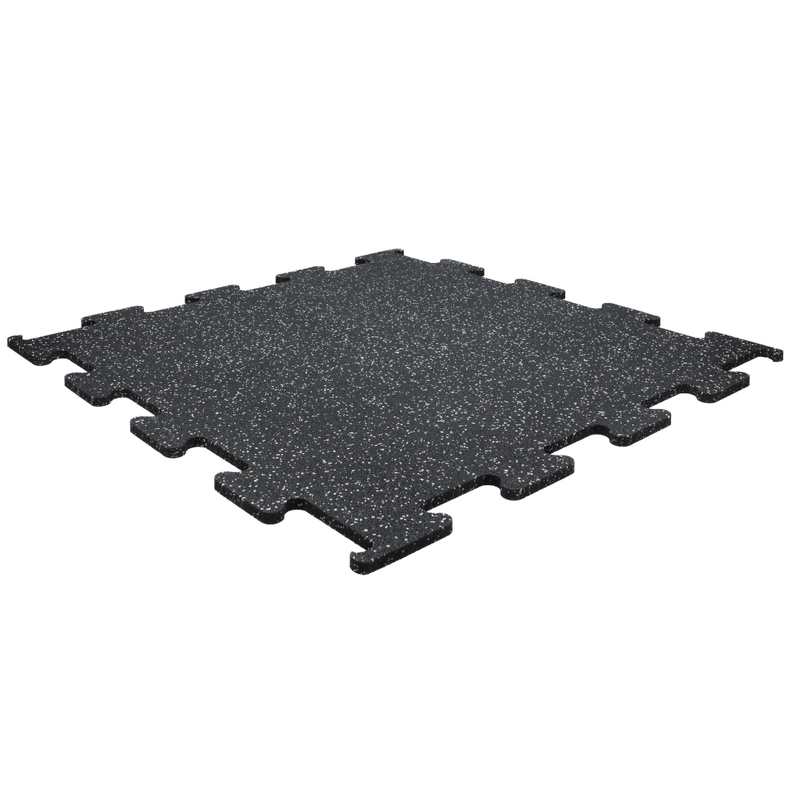 Grey Fleck Puzzle Interlocking Gym Flooring Mat 10mm