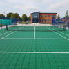 MatPro Modular Sports Court Tiles installed as tennis court - Green