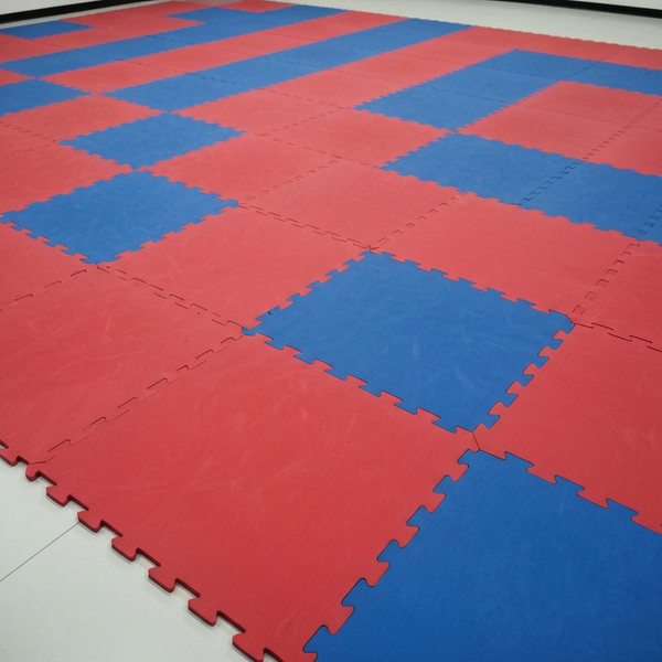 MatPro 40mm Taekwondo Mat Red Blue EVA Foam Interlocking Tiles
