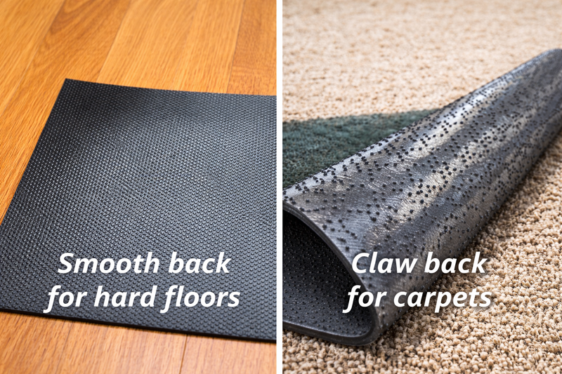 Premium Fabric Chair Mat — installation example