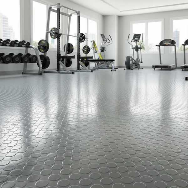 gym flooring texture close-up - Gym Equipment Flooring Studded Rubber UK
