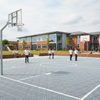 MUGA Multi-Use Games Area tiles installed as school basketball court in UK playground setting