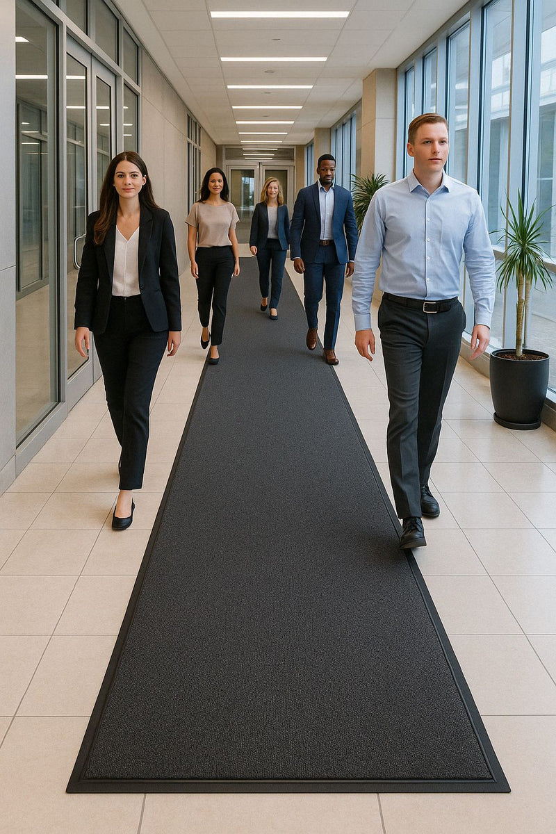Heavy Duty Barrier Runner Non-Slip Mat - Durable Rubber, Anti-Slip, Floor Protection, Easy Clean, Industrial/Commercial Use, Versatile & Long-Lasting