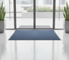 Washable Rubber Doormat Blue 60×90cm – Non-Slip Heavy-Duty I - Office Entrance Setting