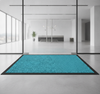 Washable Dirt Trapper Runner Turquoise 90×600cm – Non-Slip H - Office Entrance Setting