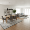 Non-Slip Rubber Rug Gripper Underlay - Open Plan Setting