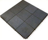 Heavy Duty Safety-Tested Black Playground Tiles for Play Areas