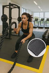 Premium Interlocking Black Rubber Gym Mats