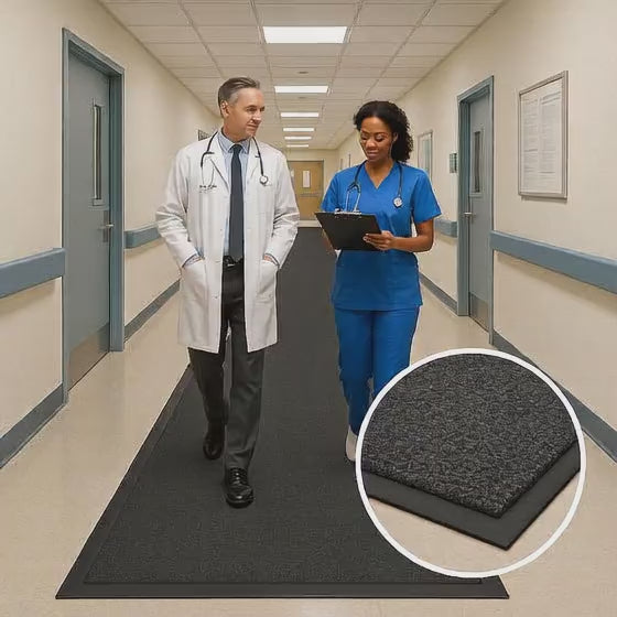Heavy Duty Barrier Runner Non-Slip Mat - Durable Rubber, Anti-Slip, Floor Protection, Easy Clean, Industrial/Commercial Use, Versatile & Long-Lasting