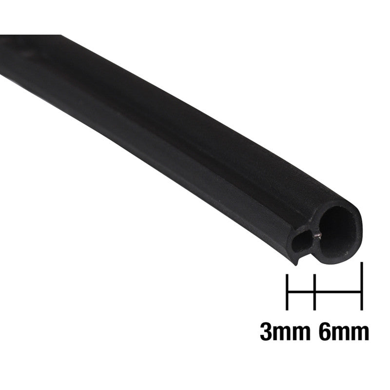 Black UPVC Door & Window Seal - Secure Insulation Kit for Enhanced Energy Efficiency