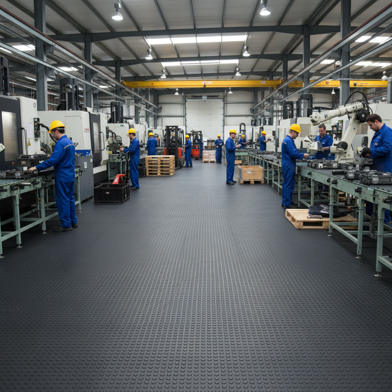MatPro Interlocking PVC Floor Tiles — close-up texture detail