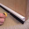 PVC White Bottom Door Brush Draught Excluder - Keep Drafts at Bay