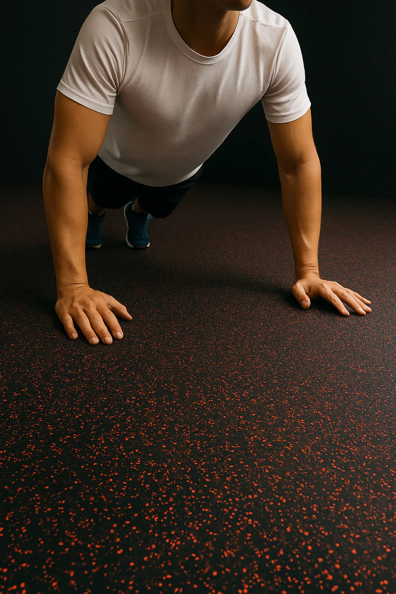 Rubber Gym Flooring Roll | Heavy Duty Non-Slip | 4–10mm | Sold by the Metre | Home & Commercial