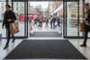 Washable Dirt Trapper Mat Black 200×200cm – Non-Slip Square - Retail Store Setting