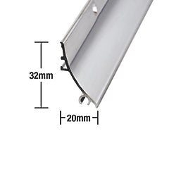 Enhanced Aluminum Polished Shiny Rain Deflector Bar