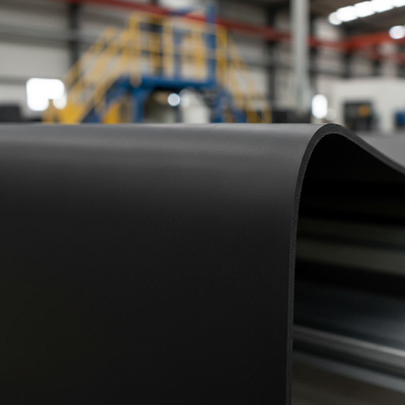 SBR Rubber Texture Close-Up - Smooth Industrial Finish