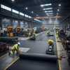 Factory Floor Installation - Trade Scale Rubber Sheeting
