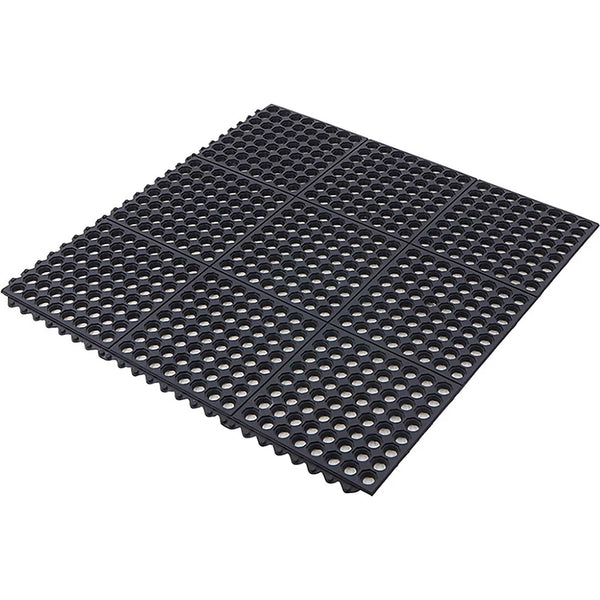 Dog Kennel Rubber Grass Mat — Anti-Slip Drainage Flooring for Outdoor Kennels & Runs — 15mm