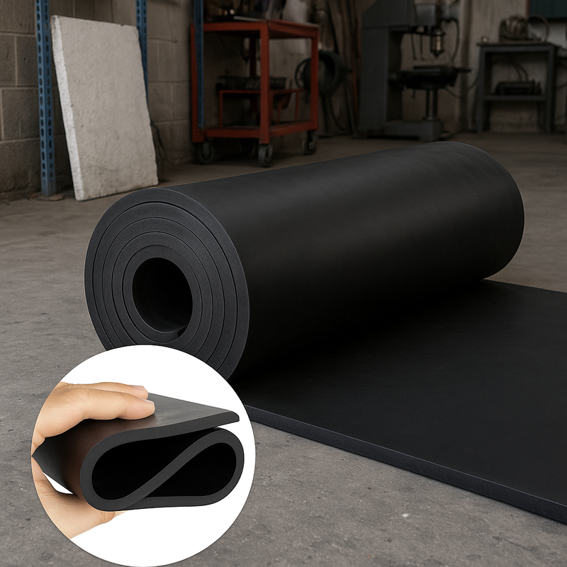 Heavy Duty Black Rubber Sheet – Industrial Grade | Durable, Oil & Weather Resistant | Sealing, Gaskets, Flooring & Protection