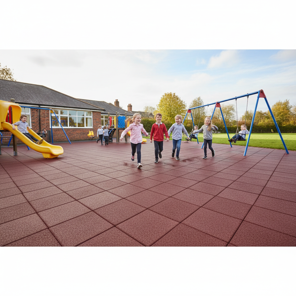 SafeStep 30mm outdoor playground safety mats installed at UK primary school