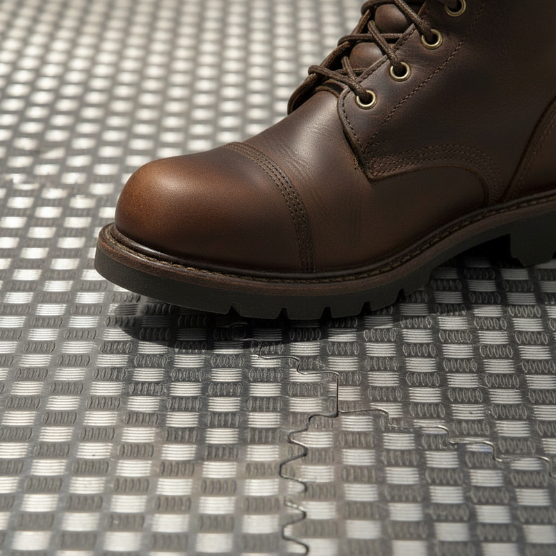 MatPro Interlocking PVC Tiles - Close-up Detail Shot Showing Texture