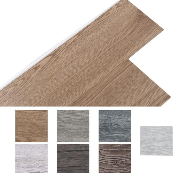 Self-adhesive PVC flooring planks original wood effect 5.02m² 36 pack
