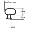 Black UPVC Door & Window Seal - Secure Insulation Kit for Enhanced Energy Efficiency