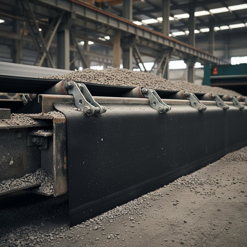 Conveyor Belt Skirting Rubber Installation Industrial