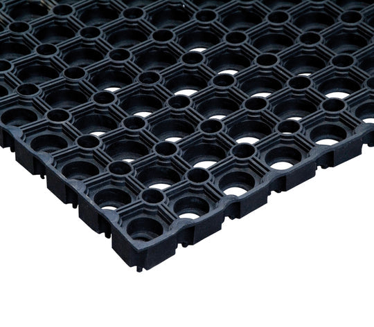 Anti-Slip Rubber Mat Hollow Design with Drainage Holes for Maximum Safety - Image 2 - Rubber Matting Direct UK