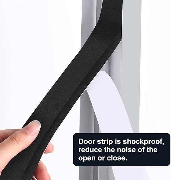 3-Pack Black Self-Adhesive Jumbo Rubber Foam Weatherstrip for Maximize Protection