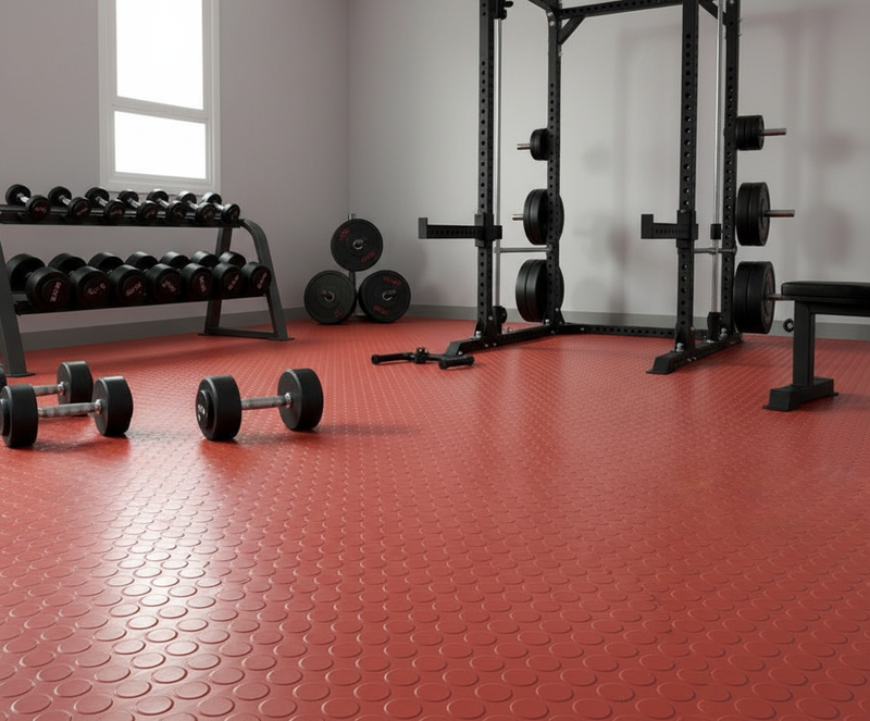 Workshop Rubber Flooring Studded Penny Pattern R11 Non-Slip - image 11 of 19