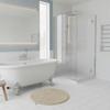 Extra Fluffy Quick-Drying Bath Mat – Non-Slip Absorbent Bathroom Rug Multiple Sizes - Uk Bathroom Setting