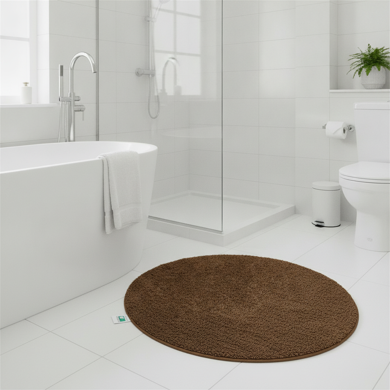 Sky Soft Extra Fluffy Bath Mat – Non-Slip Quick-Drying Bathr - Uk Bathroom Setting