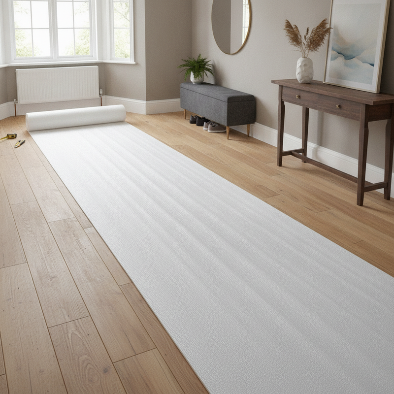 2mm Foam Laminate Flooring Underlay - Uk Hallway Setting