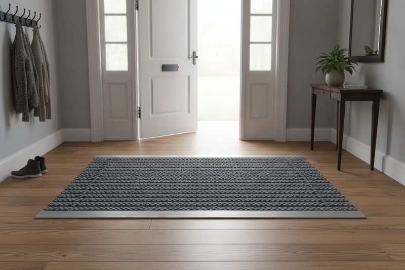 High-Performance Scraper Brush Entrance Mat – Non-Slip Indoor & Outdoor Heavy Duty - Uk Home Hallway Setting