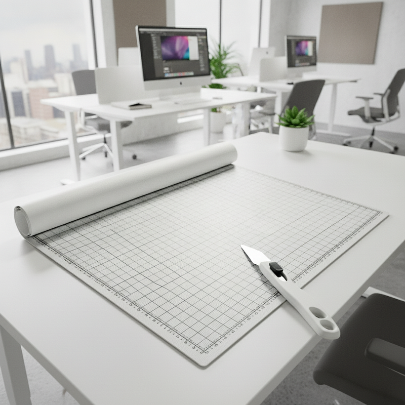 Heavy-Duty Self-Healing Cutting Mat - Uk Office Setting