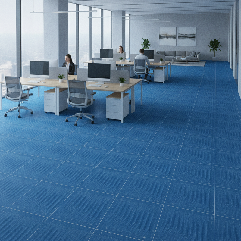 Tacky Dust Control Mat - Uk Office Setting