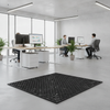 Recycled Rubber Honeycomb Door Mat with Drainage Holes - Uk Office Setting